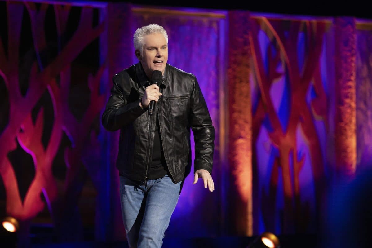 Brian Regan on stage